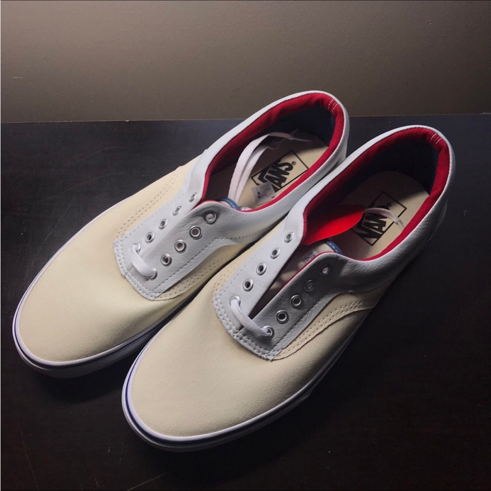 Vans Era Outside In Natural Navy Red Size 7 Mens/8.5 Womens